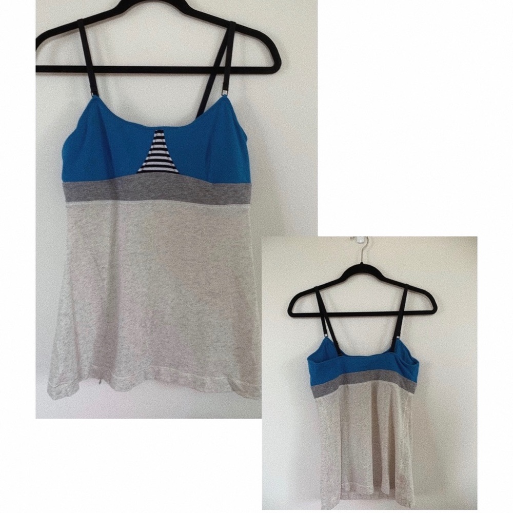 Lululemon tan size 10 blue and gray